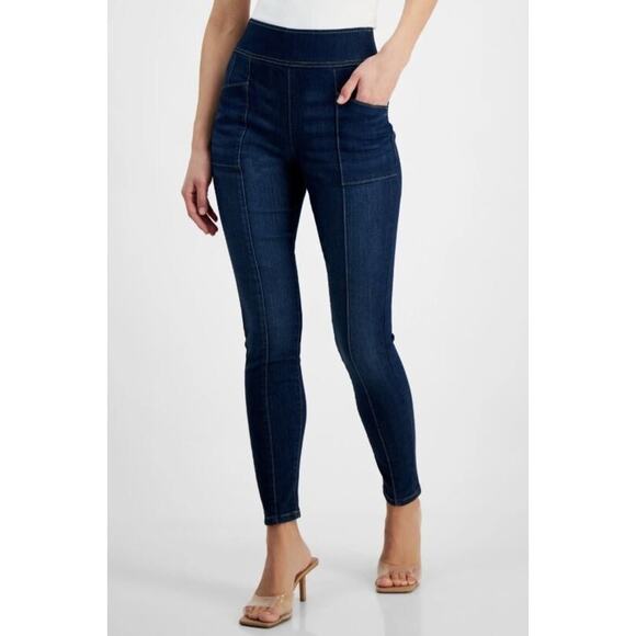 I.N.C. International Concepts Women's Skinny Pull-On Jeans in Indigo Size 6 $70 - Picture 1 of 6